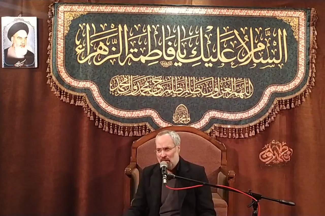 روضه خوانی شهادت حضرت زهرا سلام الله علیها در هیئت فاطمیون زنجان