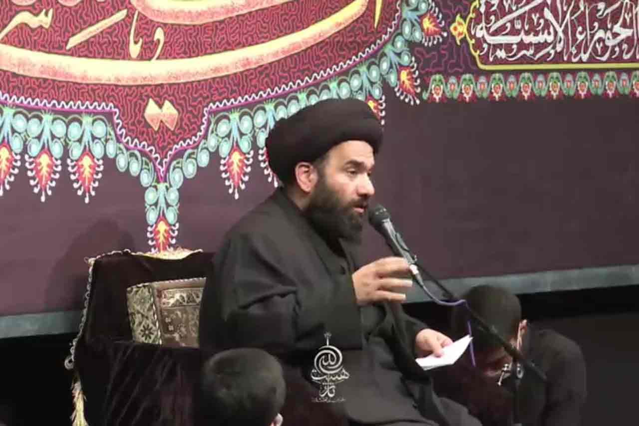 سخنرانی حجت الاسلام سیدحسین آقامیری و مداحی حاج مهدی رسولی در هیئت ثارالله زنجان - فاطمیه اول