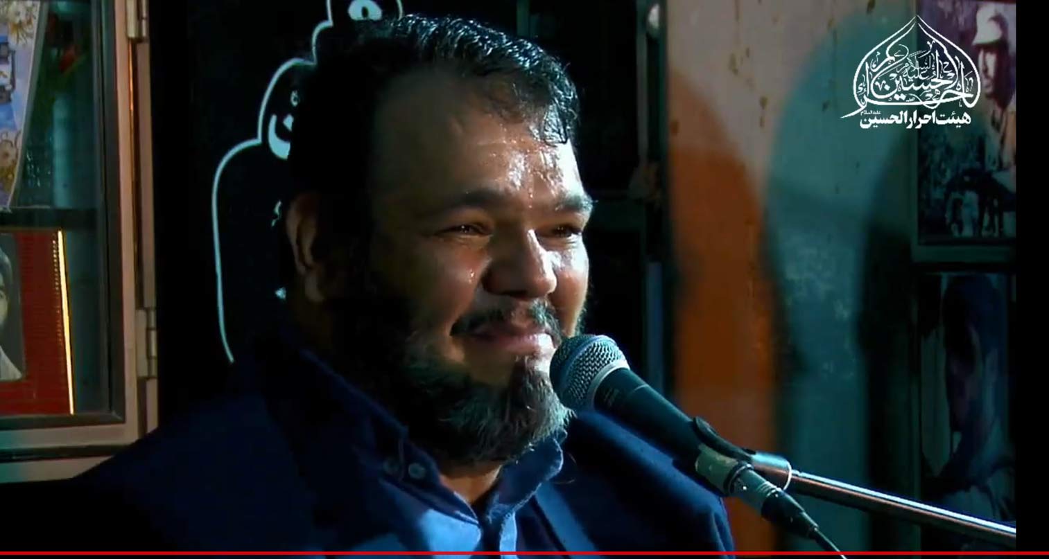 مناجات خوانی حاج حیدر خمسه در گلزار شهدا