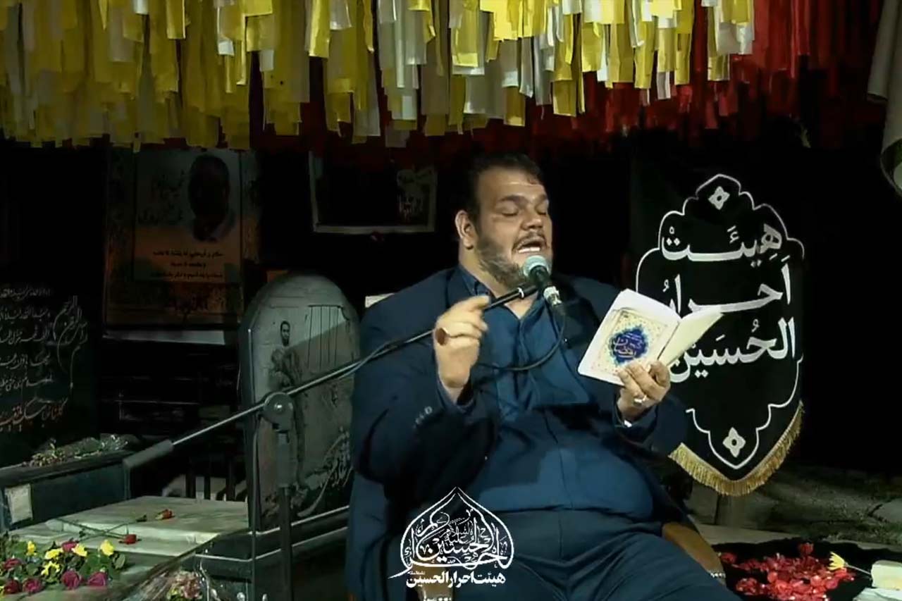 شب سیزدهم مناجات خوانی حاج حیدر خمسه در گلزار شهدا