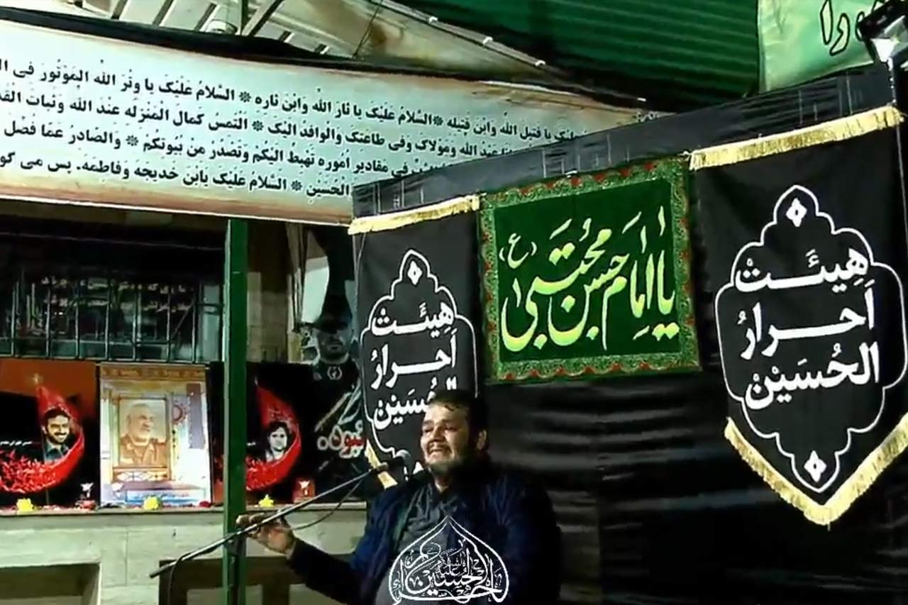مناجات خوانی حاج حیدر خمسه در شب ولادت امام حسن علیه السلام