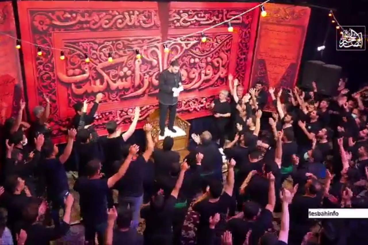 عزاداری شب 19 رمضان در هیئت انصارالحجه با مداحی حاج امیر کرمانشاهی